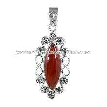 Red Onyx Edelstein 925 Sterling Silber Anhänger Schmuck